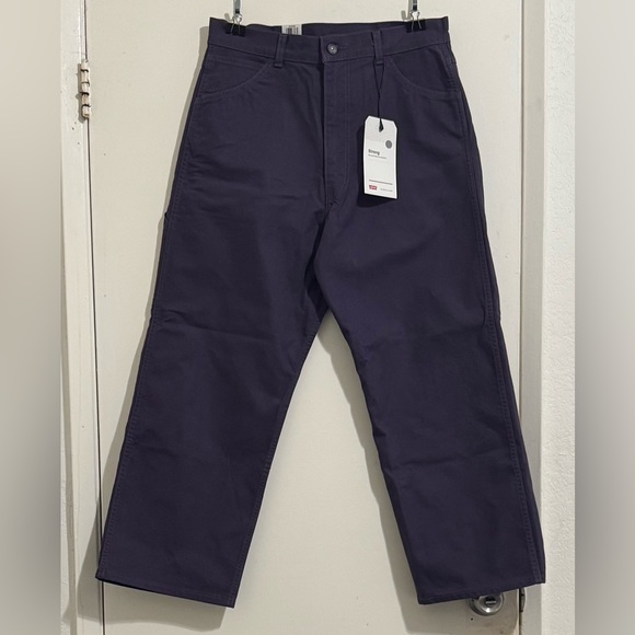 Levis Skateboarding Cropped Carpenter Pants Men's 33Wx27L Mid-Rise Loose Fit NWT